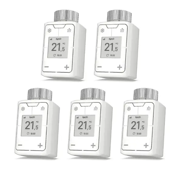 FRITZ!Smart Thermo 302 Heizkörperregler für AVM FRITZ!Box weiß, 5er Pack