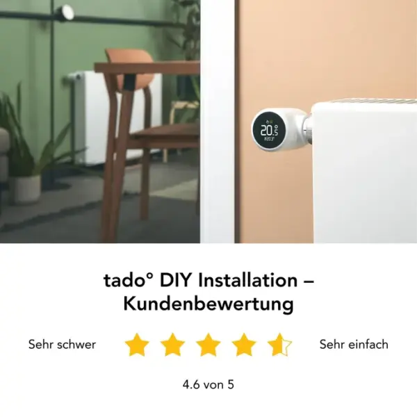 tado° X Starter Set Smarte Heizung • 3x smartes Heizkörper-Thermostat – Bild 3