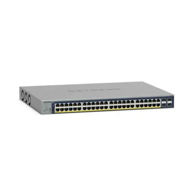 NETGEAR 28-Port PoE Gigabit Ethernet Smart Switch (GS728TP): Managed, optionales Insight-Cloud-Management, 24 PoE+ bei 190 W, 4 1G SFP, Desktop- oder Rack-Befestigung – Bild 3