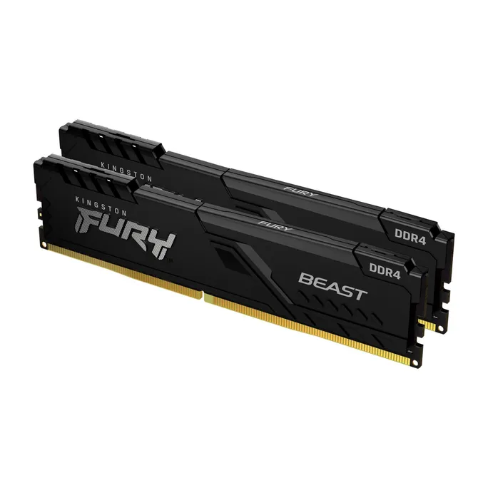image-4424.webp 32GB (2x16GB) KINGSTON FURY Beast DDR4-3200 CL16 RAM Gaming Arbeitsspeicher Kit – Bild 1