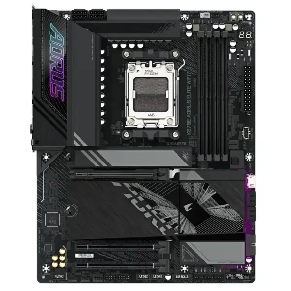 GIGABYTE X870E AORUS ELITE WIFI7 ATX Mainboard Sockel AM5 HDMI – Bild 4