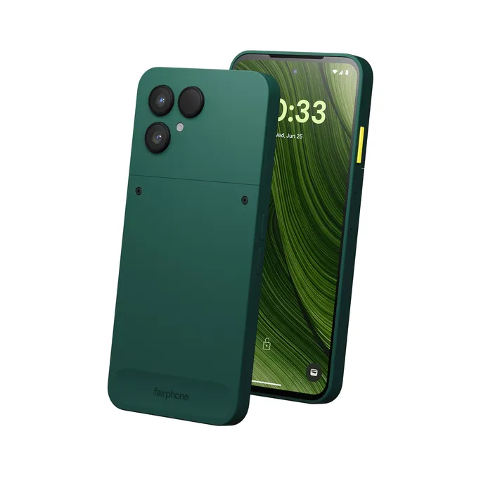Das Fairphone (Gen. 6) Dual-SIM 8GB/256GB grün Android 15 Smartphone