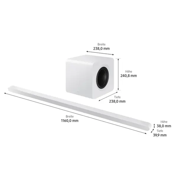 Samsung HW-S811GD/ZG 3.1.2-Kanal Surround‑Sound 10 Lautesprecher und Subwoofer – Bild 4